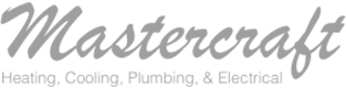 Mastercraft logo for heating, cooling, plumbing, and electrical services.